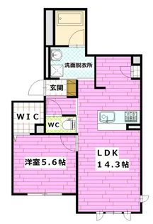 広島県安芸郡府中町柳ケ丘【マンション】の間取り