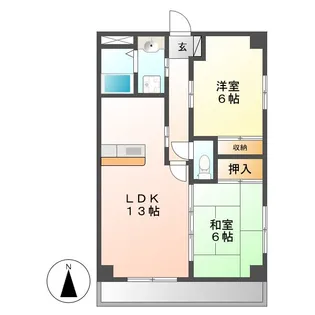 センチュリーパーク広住町【8階】の間取り