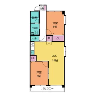 ルミエール原【11階】の間取り