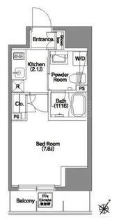 エルスタンザ文京根津【2階】の間取り