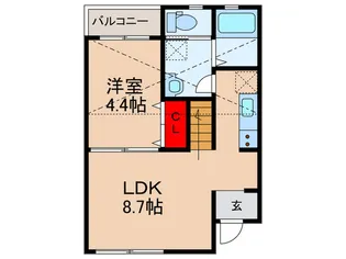 ロフトコートレジデンス【2階】の間取り