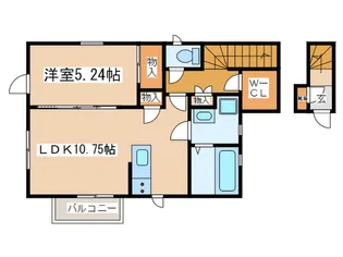 T′s ambitious ミナミ【2階】の間取り