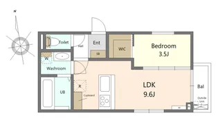 kirara nagamachi【1階】の間取り