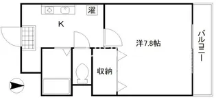 ハピネス神宮道【2階】の間取り