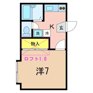 レジデンスみち【1階】の間取り