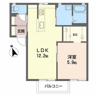 メゾンルミエール【2階】の間取り