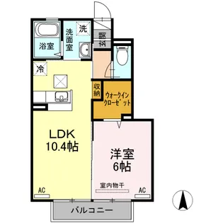 クレストコート【1階】の間取り