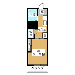 メゾンブランシェ【2階】の間取り
