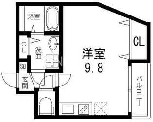 ココファイン足代【1階】の間取り