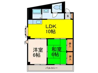 シャンボール 宝塚【3階】の間取り
