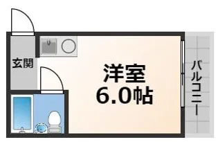 パシフィック今里II【6階】の間取り