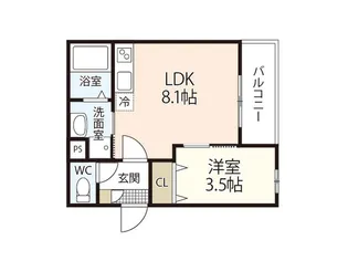 トリニティII【1階】の間取り