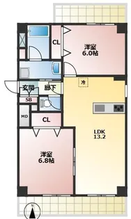 ロイヤルリー【6階】の間取り
