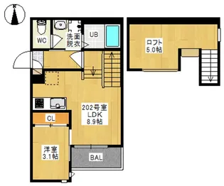 GRANDTIC LS【2階】の間取り