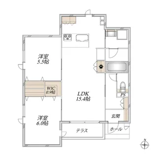 ARYA residence 御厨 I【1階】の間取り