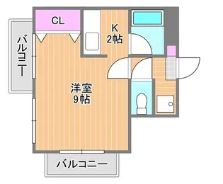 ジュネス南方【3階】の間取り
