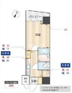 メインステージ日本橋小伝馬町【11階】の間取り