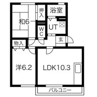 セジュールNII【2階】の間取り