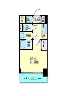 サムティ京都西大路【4階】の間取り