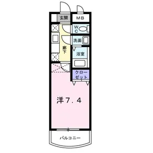 カルフール吉塚【3階】の間取り