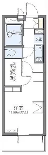 レオパレス菅生【4階】の間取り