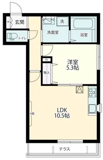 メゾン・ド・デュオ2【1階】の間取り