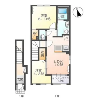 ココソレイユ【2階】の間取り