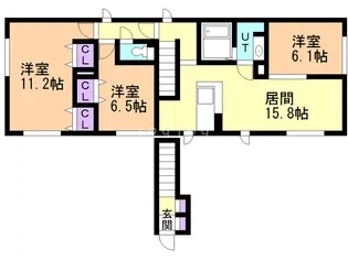 ウィットエヌ【2階】の間取り
