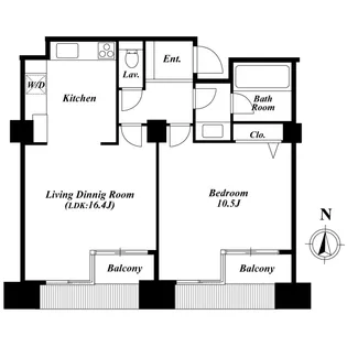 品川プリンス・レジデンス【13階】の間取り