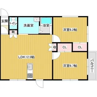 VIBRANTII(ヴィブラン2)【3階】の間取り