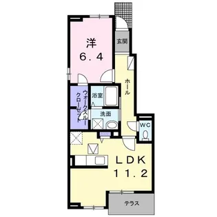 ハクモクレン C【1階】の間取り