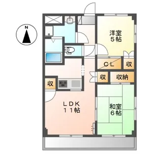 ピュア海老名【3階】の間取り