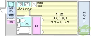 メゾン・ド・パルレ【4階】の間取り