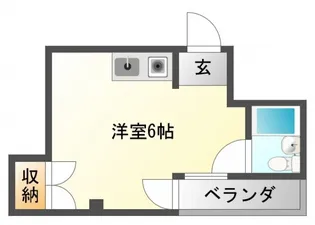 ベストレジデンス千里山駅前【4階】の間取り