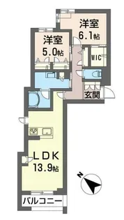 クアドリフォリオ浦和美園【3階】の間取り