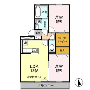 ラフレイシル【3階】の間取り