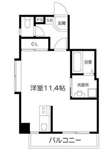 シエル藤崎【6階】の間取り