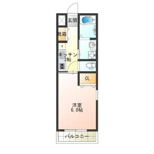 ルチェ・ソラーレ玉出西【3階】の間取り