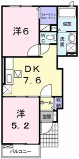 ボヌール・アヴニール III【1階】の間取り