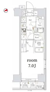 Log銀座東【5階】の間取り