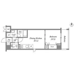 ヴィラ岡崎神宮【3階】の間取り