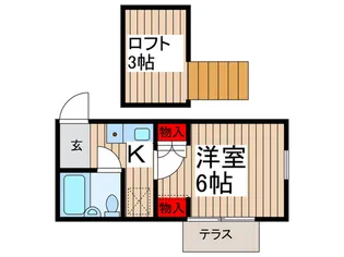ジュネパレス松戸第156【1階】の間取り