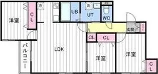 Wistaria福住【1階】の間取り