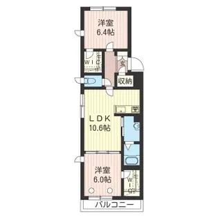 Ecrarge I(エクラージュ・ワン)【1階】の間取り