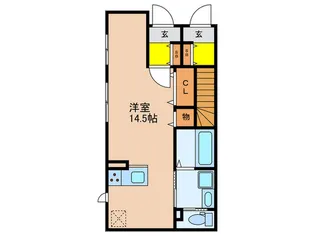 パインテールハイム【1階】の間取り