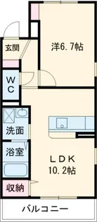 道伯ゴールドヒルズ グッドスリー【4階】の間取り