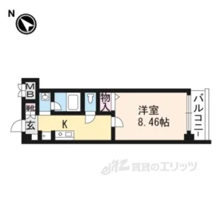 JumeauxHonnetete【4階】の間取り