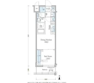 アーバネックス深川住吉【6階】の間取り