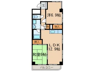 ライフハウス【6階】の間取り