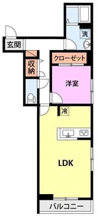 EAST BLUE1【2階】の間取り